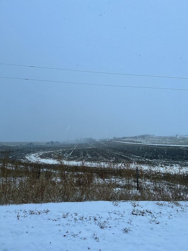 Snowfall in Western Kansas